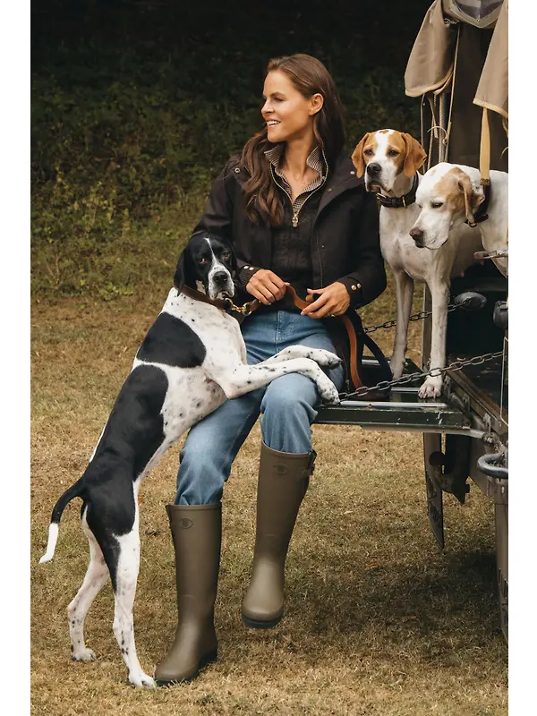 Holland Cooper Women's Farnley Wellingtons - Hunter Green Image 2