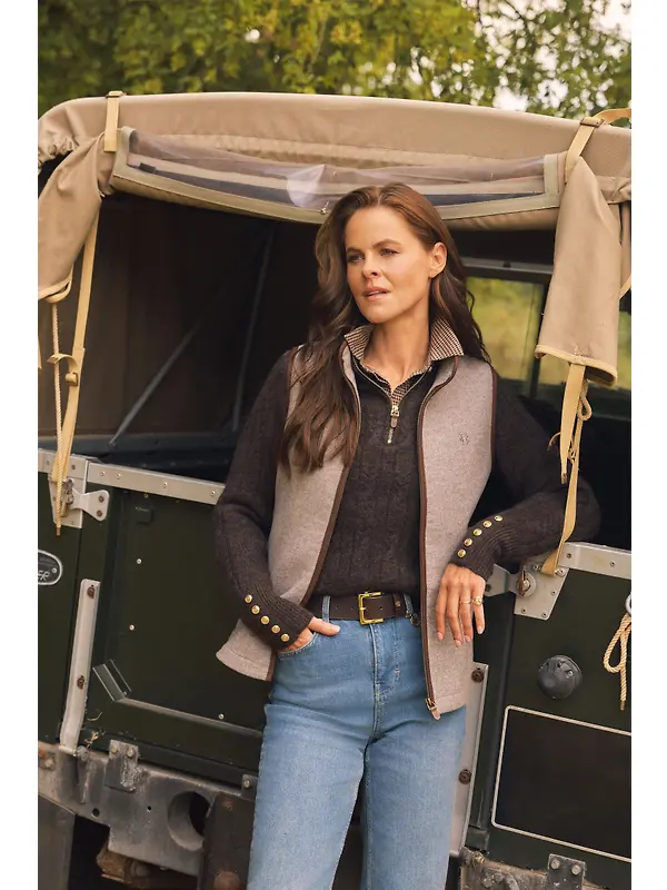 Holland Cooper Women's Hillford Country Gilet - Sahara Twill Image 2