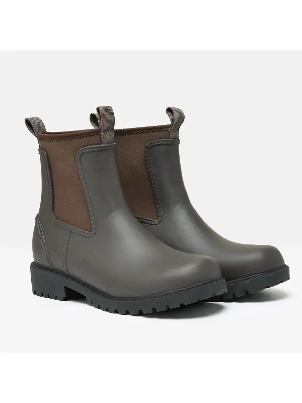 Joules Women's Oakfield Neoprene Lined Ankle Wellies - Chocolate Brown Image 3