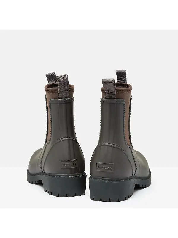 Joules Women's Oakfield Neoprene Lined Ankle Wellies - Chocolate Brown Image 4