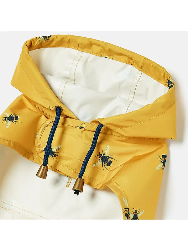 Joules Golightly Packaway Dog Jacket - Bee Print Image 5