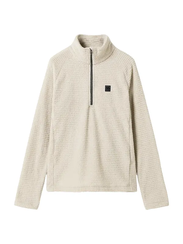 66°North Men's Hrannar Zipneck Fleece - Dark Stone Image 1