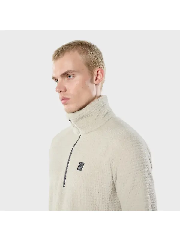 66°North Men's Hrannar Zipneck Fleece - Dark Stone Image 5