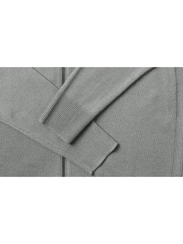 Belstaff Men's Merino Wool Kelby Zip Cardigan - Sage Green Image 3