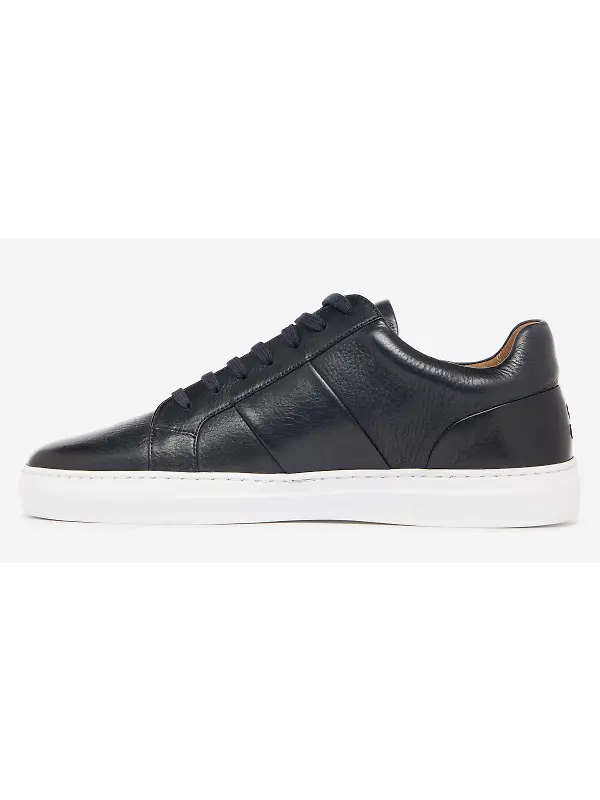 Oliver Sweeney Men's Kendal Milled Leather Cupsole Trainers - Navy Image 5
