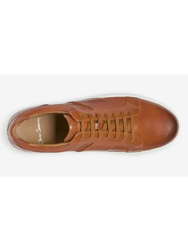 Oliver Sweeney Men's Kendal Milled Leather Trainers - Tan Image 3