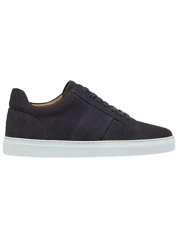 Oliver Sweeney Men's Kendal Suede Cupsole Trainers - Slate Image 1
