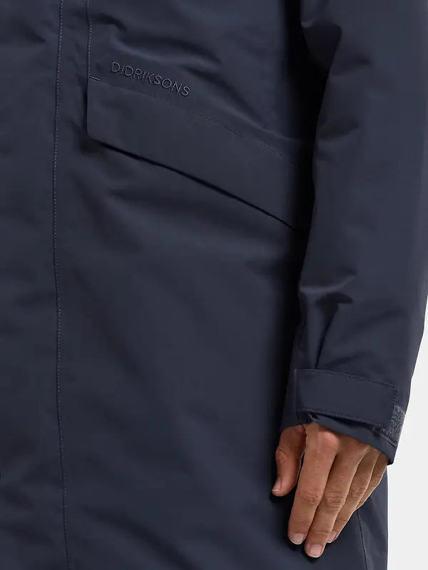 Didriksons Men's Kenny Waterproof Parka  - Dark Night Blue Image 9