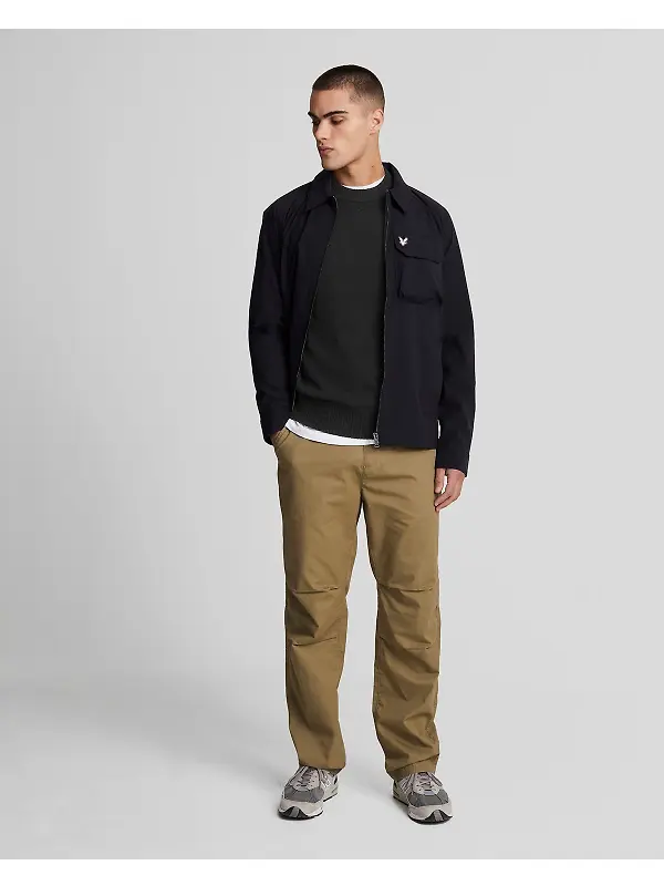 Lyle & Scott Men's Premium Lambswool Crew Neck Jumper - Lacquer Image 3