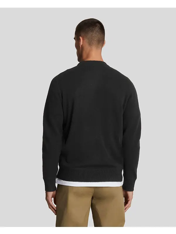 Lyle & Scott Men's Premium Lambswool Crew Neck Jumper - Lacquer Image 2