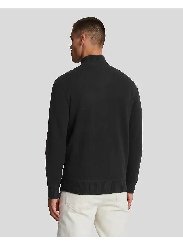 Lyle & Scott Men's Premium Lambswool 1/4 Zip Jumper - Lacquer Image 2