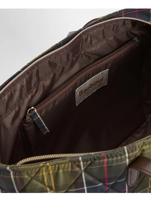 Barbour Women's Wetherham Quilted Tartan Bag - Classic Tartan Image 12