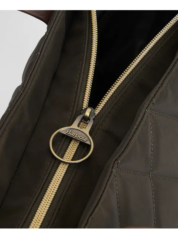 Barbour Women's Quilted Tote Bag - Olive Image 6