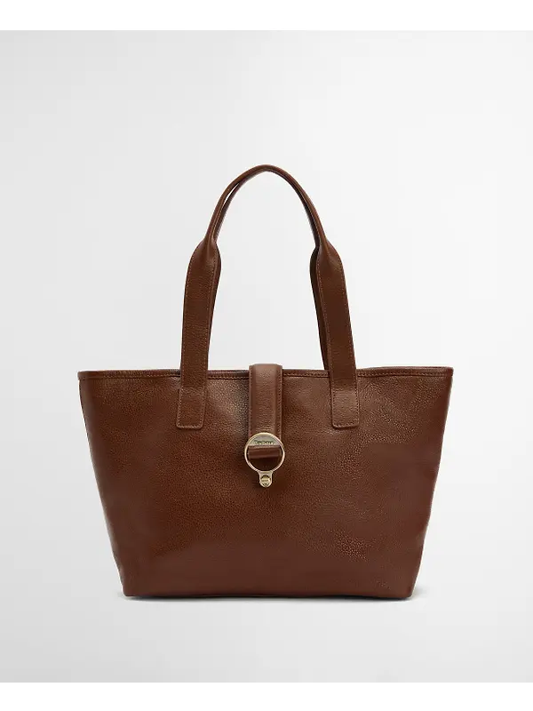 Barbour Women's Alder Leather Tote Bag - Brown Image 10