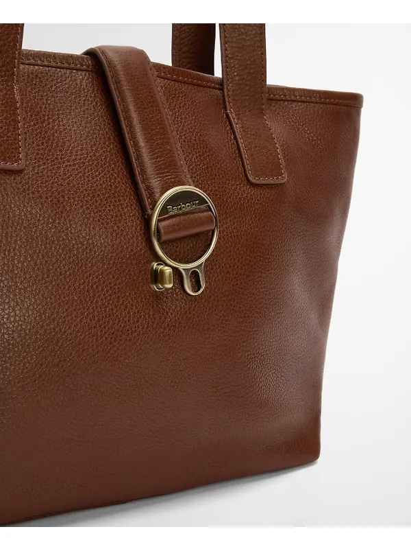Barbour Women's Alder Leather Tote Bag - Brown Image 7