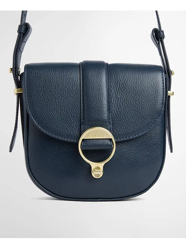 Barbour Women's Elm Leather Crossbody Bag - Navy Image 5