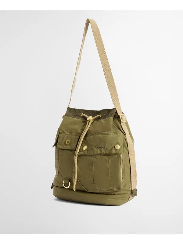 Barbour Women's Mia Drawstring Tote Bag - Dusky Green Image 4