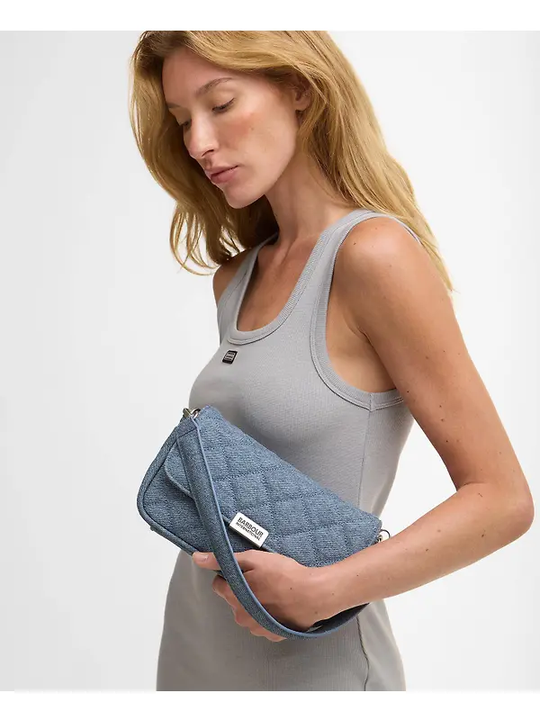 Barbour International Women's Denim Mini Soho Crossbody Bag - Light Denim Image 2