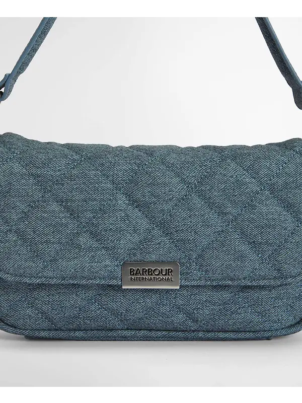 Barbour International Women's Denim Mini Soho Crossbody Bag - Light Denim Image 7