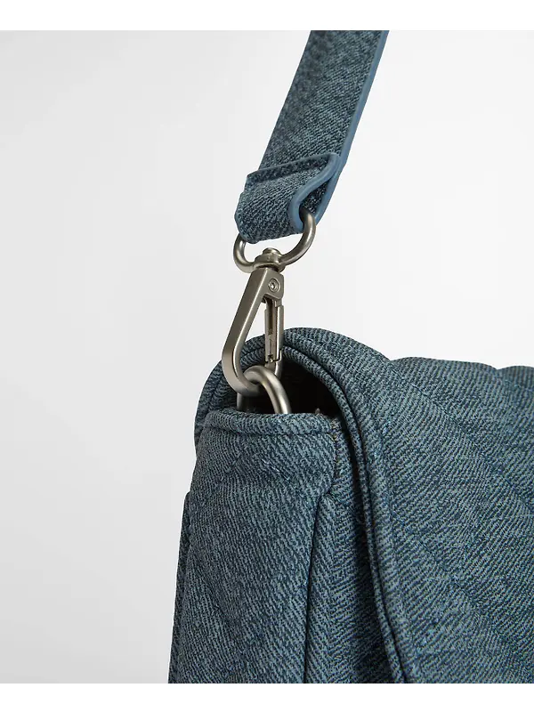 Barbour International Women's Denim Mini Soho Crossbody Bag - Light Denim Image 8