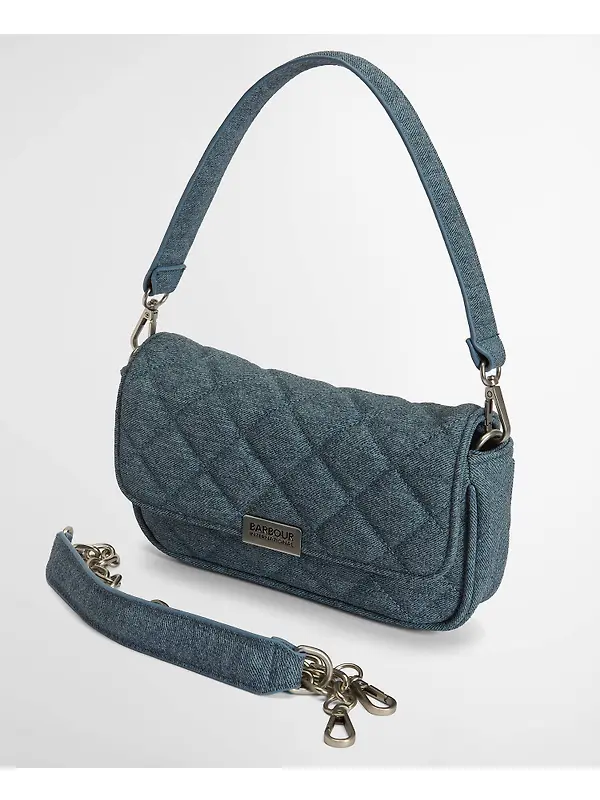 Barbour International Women's Denim Mini Soho Crossbody Bag - Light Denim Image 11