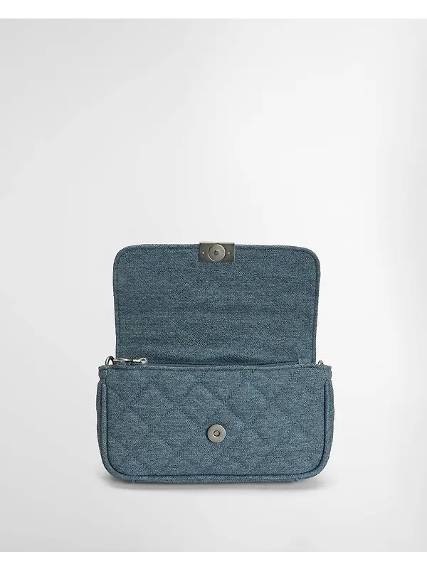 Barbour International Women's Denim Mini Soho Crossbody Bag - Light Denim Image 12