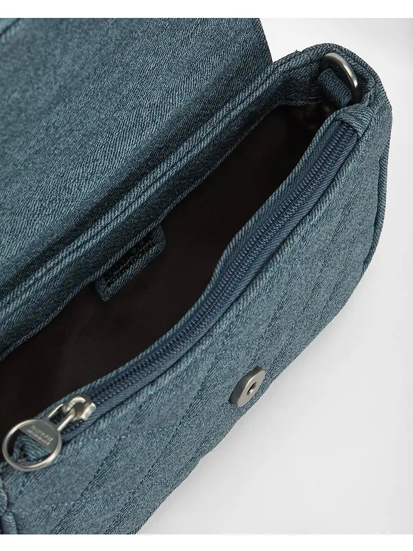 Barbour International Women's Denim Mini Soho Crossbody Bag - Light Denim Image 13
