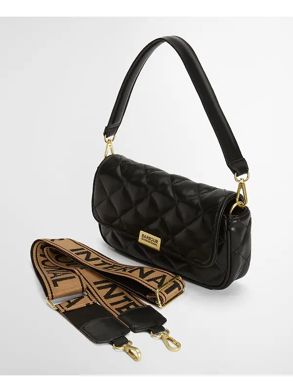 Barbour International Women's Soft Quilt Mini Soho Crossbody Bag - Black Image 5