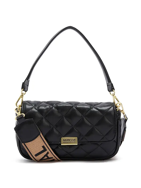 Barbour International Women's Soft Quilt Mini Soho Crossbody Bag - Black Image 1