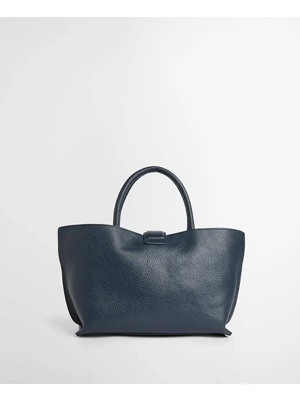 Barbour Women's Alder Mini Leather Tote Bag - Navy Image 4