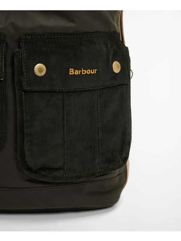 Barbour Women's Mia Waxed Drawstring Tote Bag - Fern Image 5