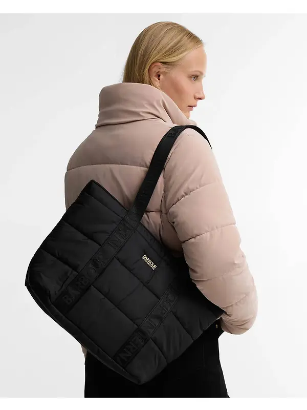 Barbour International Women's Monaco Baffle Quilted Tote Bag - Black Image 3