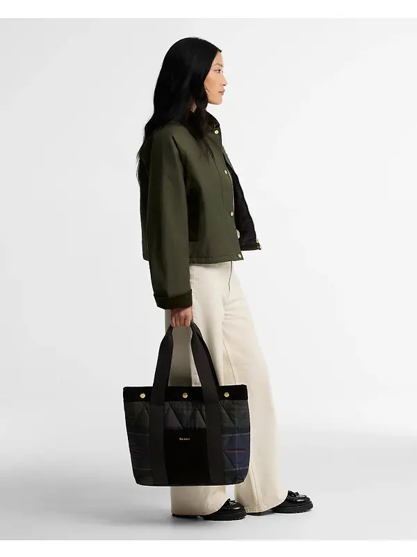 Barbour Women's Healy Tartan Tote Bag - Shadow Classic Tartan Image 2