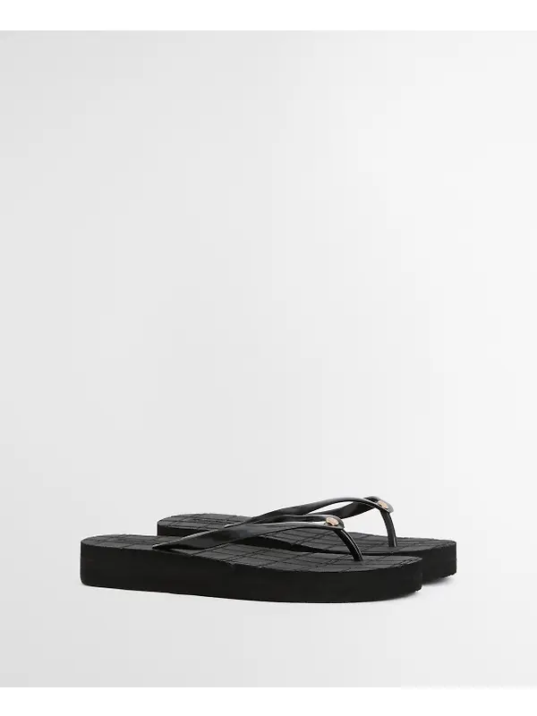 Barbour Women's Tilda Flip Flops - Black Image 8