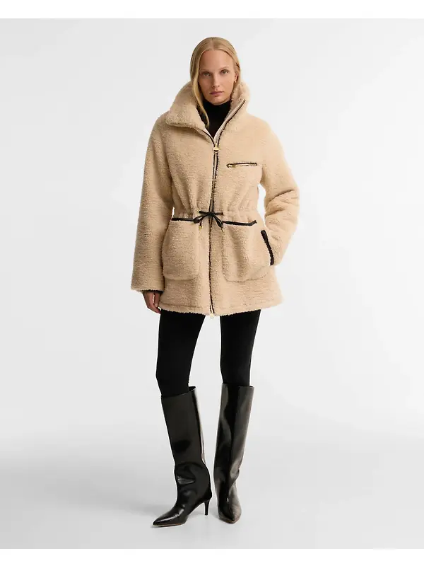 Barbour International Women's Kemora Fleece Jacket - Jasmine / Black Image 3