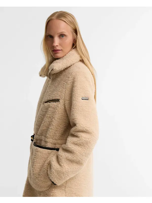 Barbour International Women's Kemora Fleece Jacket - Jasmine / Black Image 6