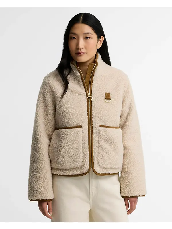 Barbour Women's Elenora Fleece Jacket - Ecru Image 2