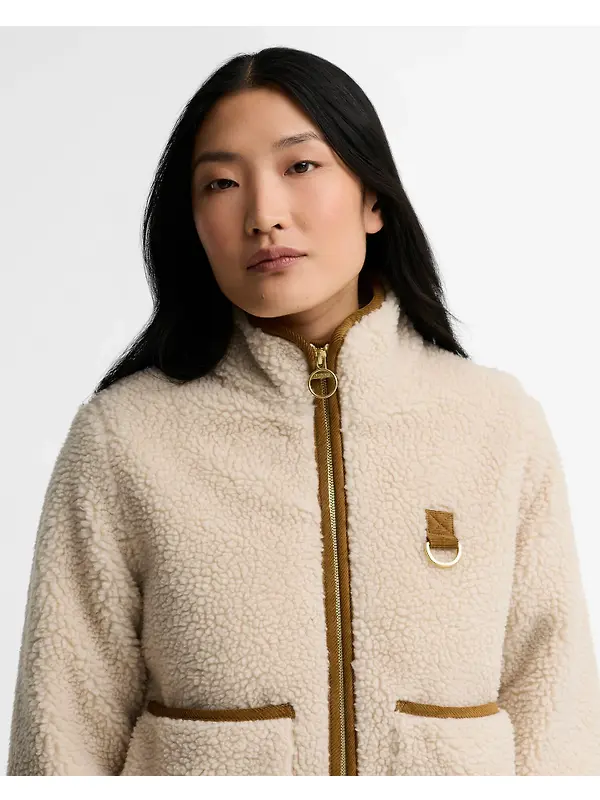 Barbour Women's Elenora Fleece Jacket - Ecru Image 5