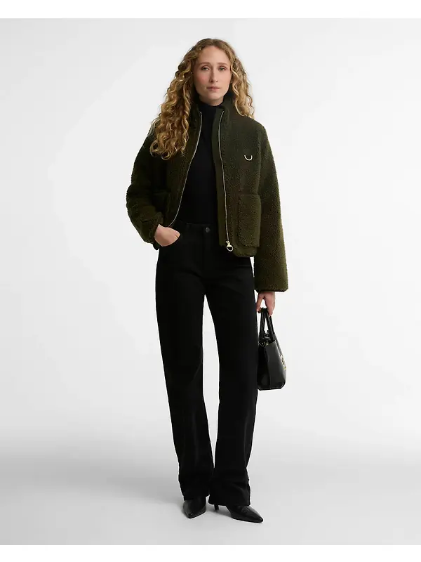 Barbour Women's Elenora Fleece Jacket - Olive Image 3