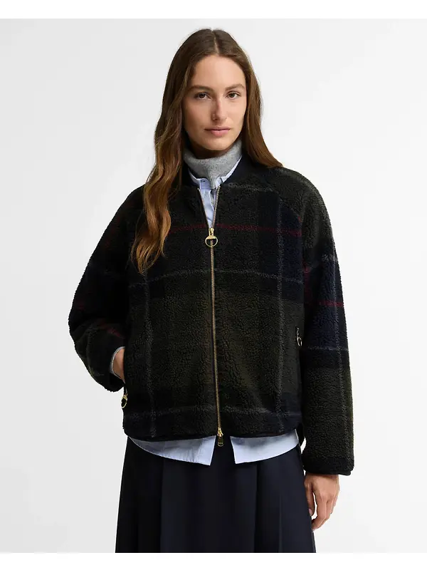 Barbour Women's Kirklees Fleece - Shadow Classic Tartan Image 2