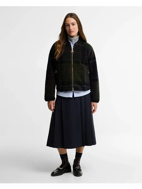 Barbour Women's Kirklees Fleece - Shadow Classic Tartan Image 3