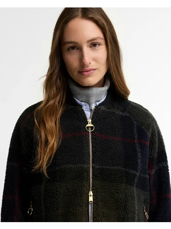 Barbour Women's Kirklees Fleece - Shadow Classic Tartan Image 5