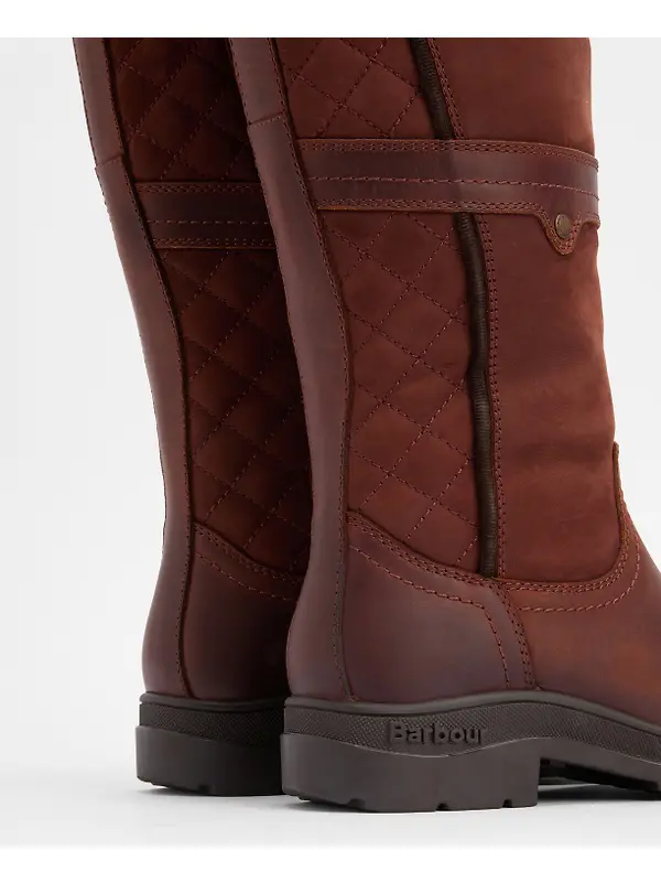 Barbour Women's Beaconsfield Tall Boots - Mahogony/Choc Nubuck Image 5