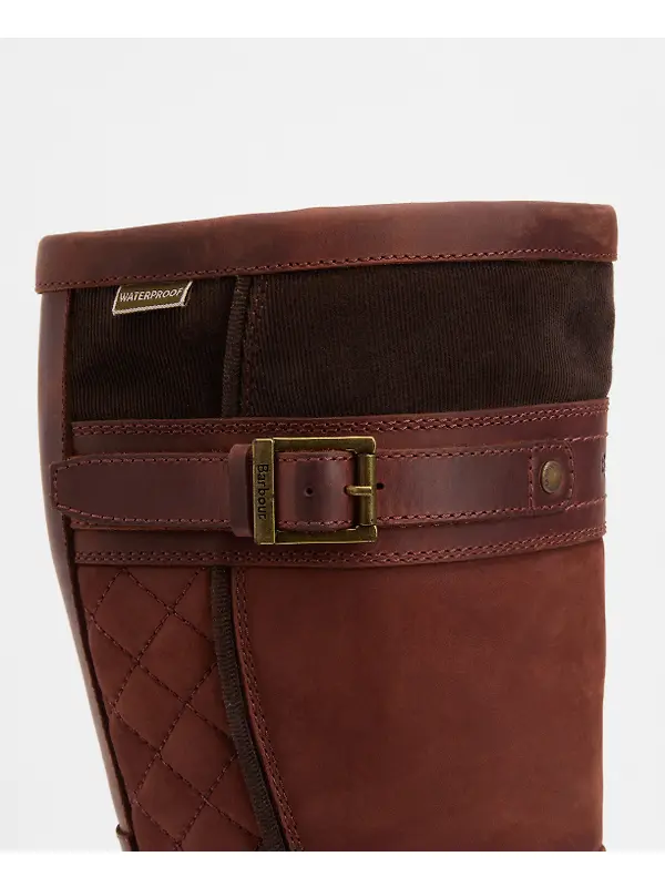 Barbour Women's Beaconsfield Tall Boots - Mahogony/Choc Nubuck Image 8