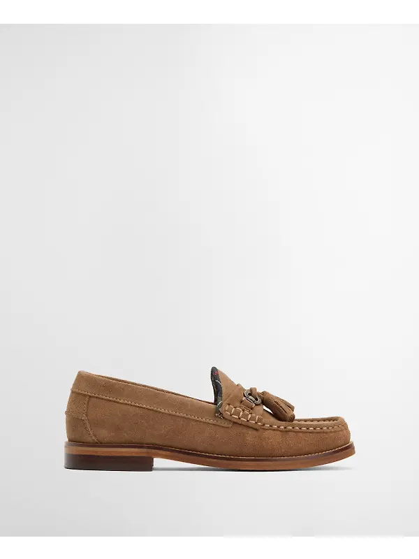 Barbour Women's Jen Loafers - Taupe Suede Image 2