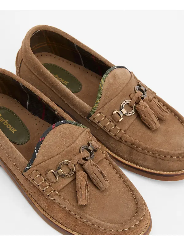 Barbour Women's Jen Loafers - Taupe Suede Image 6
