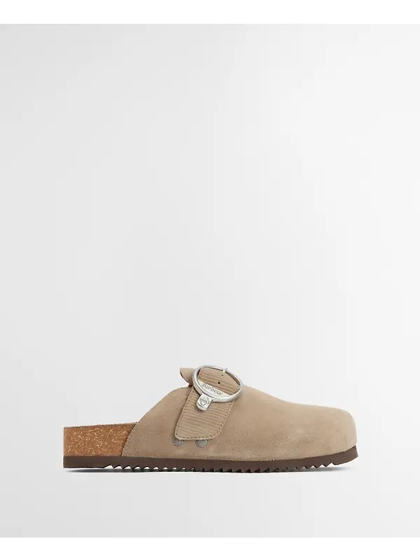 Barbour Women's Kyra Closed Toe Sandals - Taupe Suede Image 2