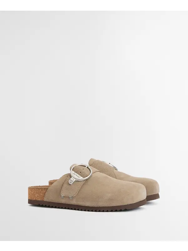 Barbour Women's Kyra Closed Toe Sandals - Taupe Suede Image 9