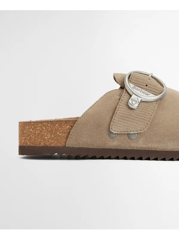Barbour Women's Kyra Closed Toe Sandals - Taupe Suede Image 5