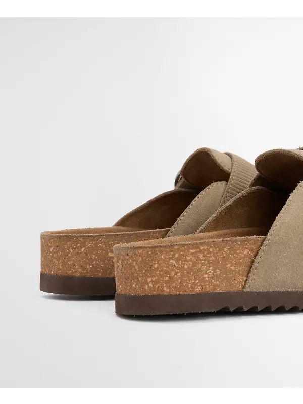 Barbour Women's Kyra Closed Toe Sandals - Taupe Suede Image 6